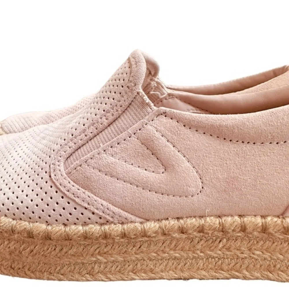TRETORN EMILIA 3 PLATFORM SUEDE ESPADRILLES BLUSH SIZE 7
